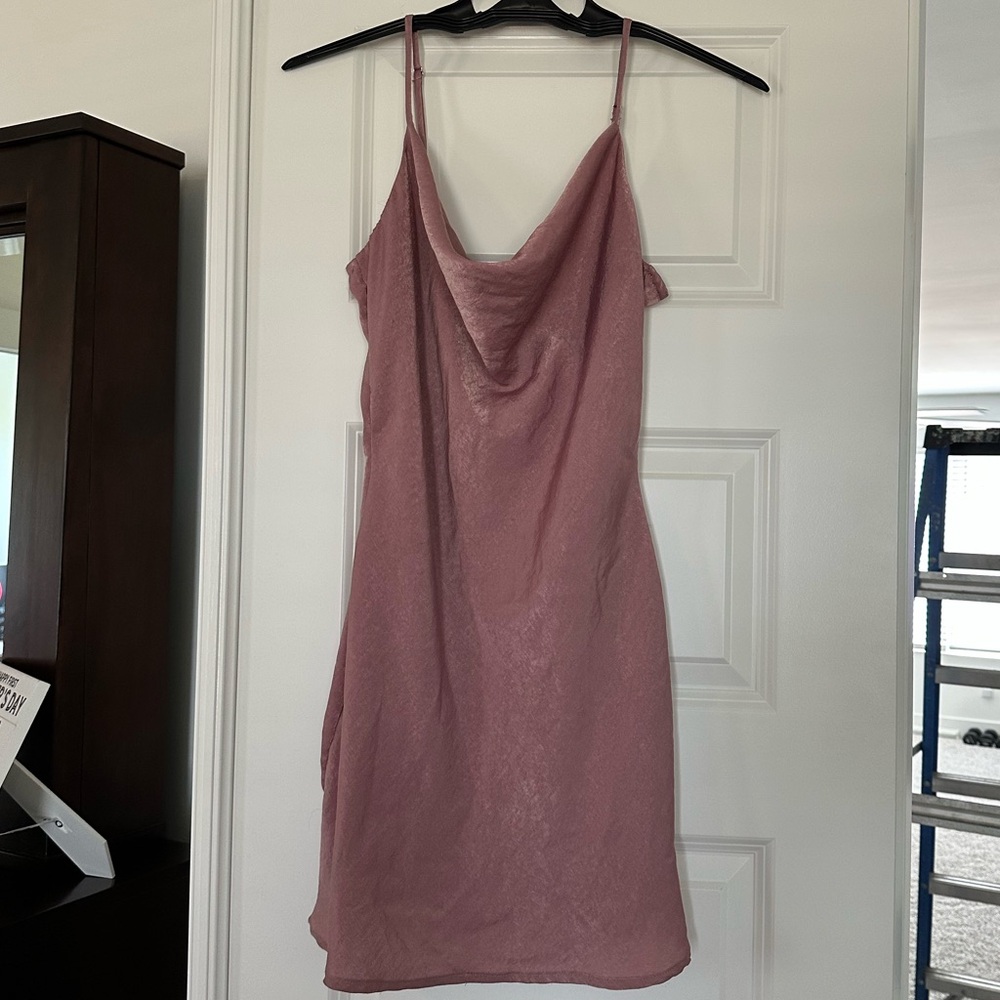 Blue Blush Pink Mini Dress